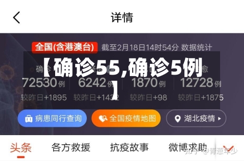 【确诊55,确诊5例】
